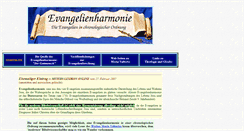 Desktop Screenshot of evangelienharmonie.de