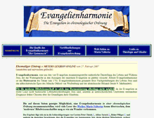 Tablet Screenshot of evangelienharmonie.de